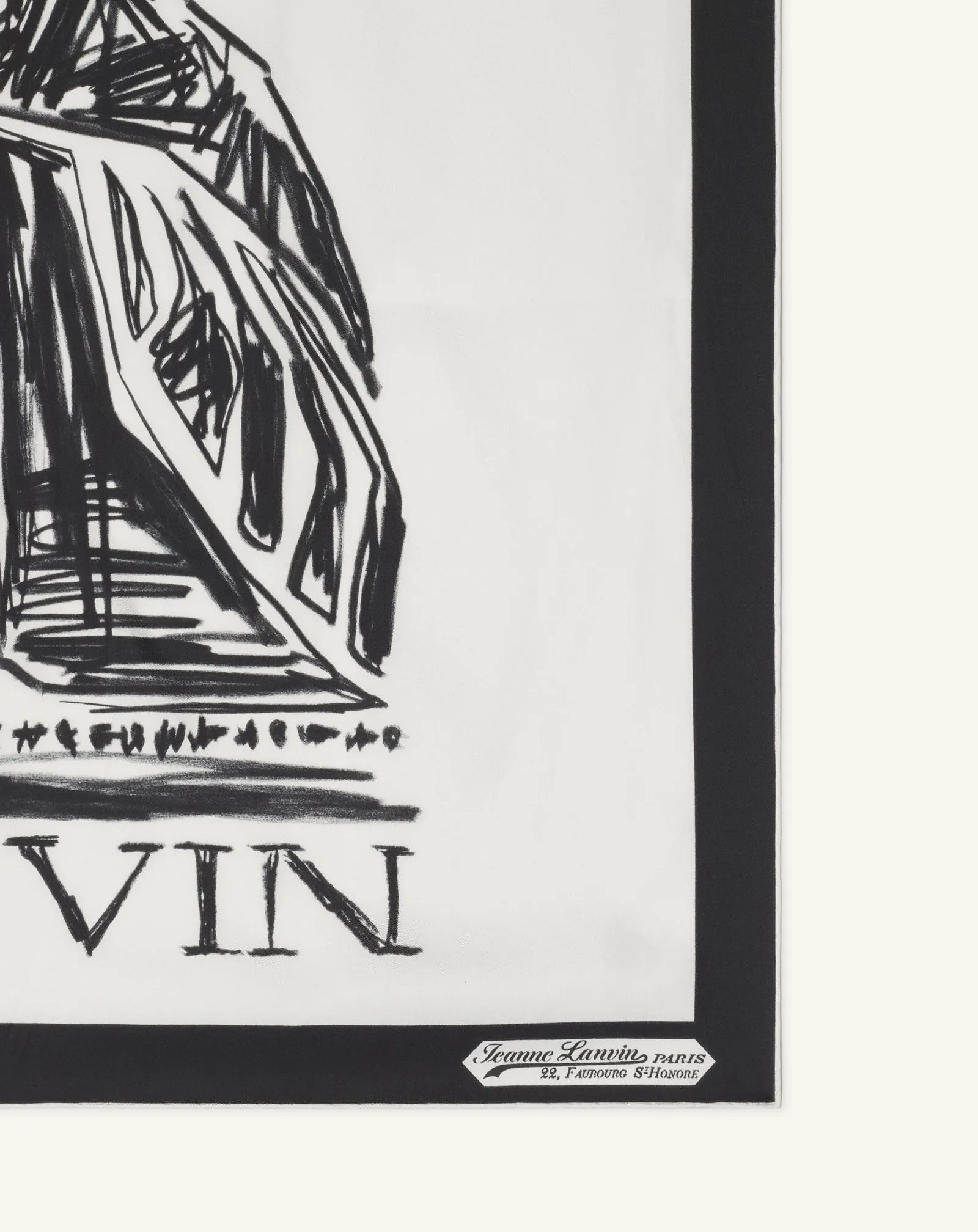 MOTHER & DAUGHTER PRINTED SILK SCARF sold by Lanvin product image thumbnail 3