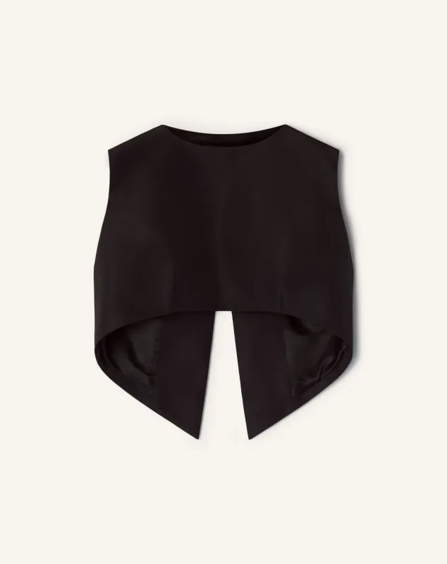SILK FAILLE CROPPED TOP made by Lanvin