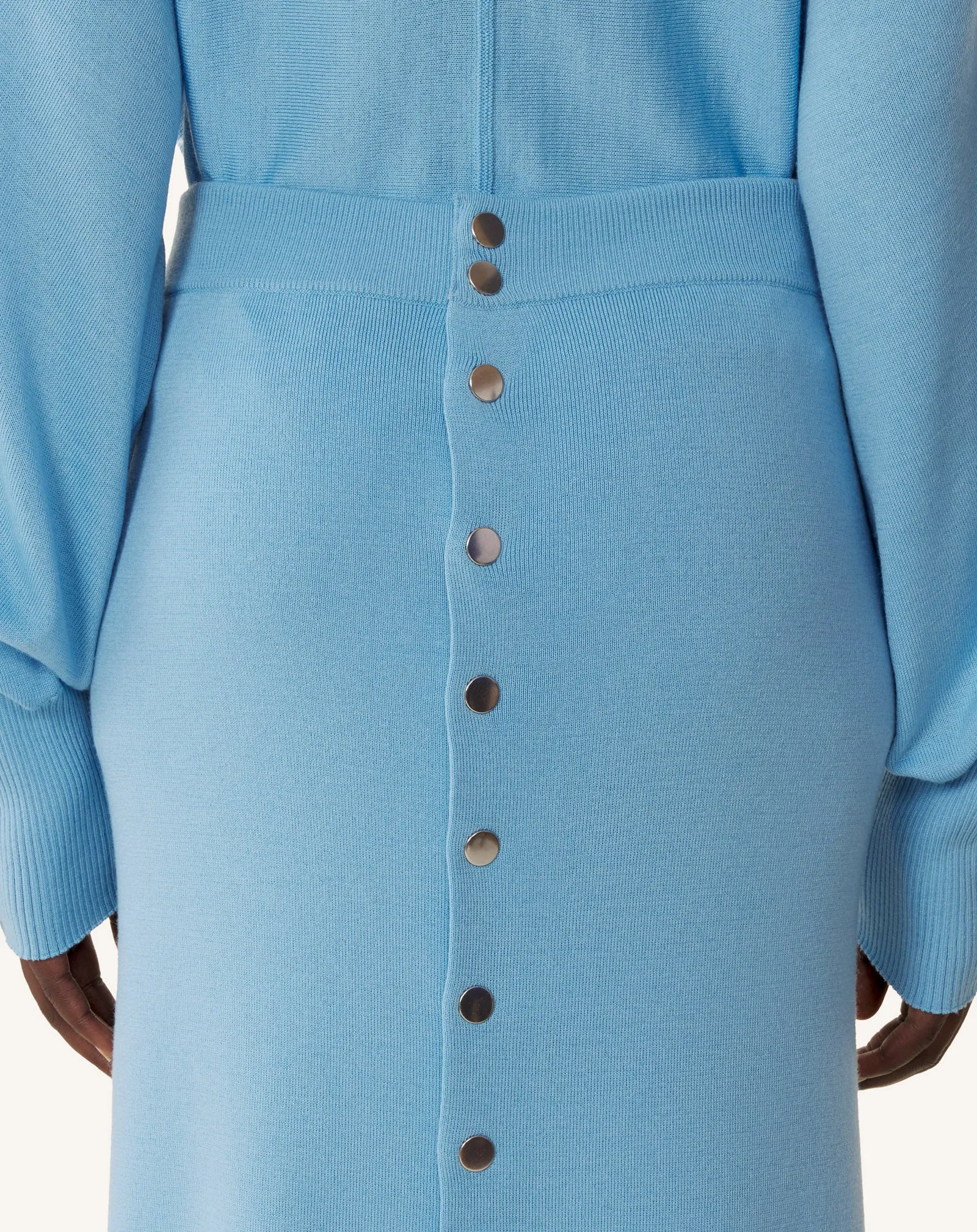 BUTTONED LONG SKIRT IN MERINO WOOL sold by Lanvin product image thumbnail 5