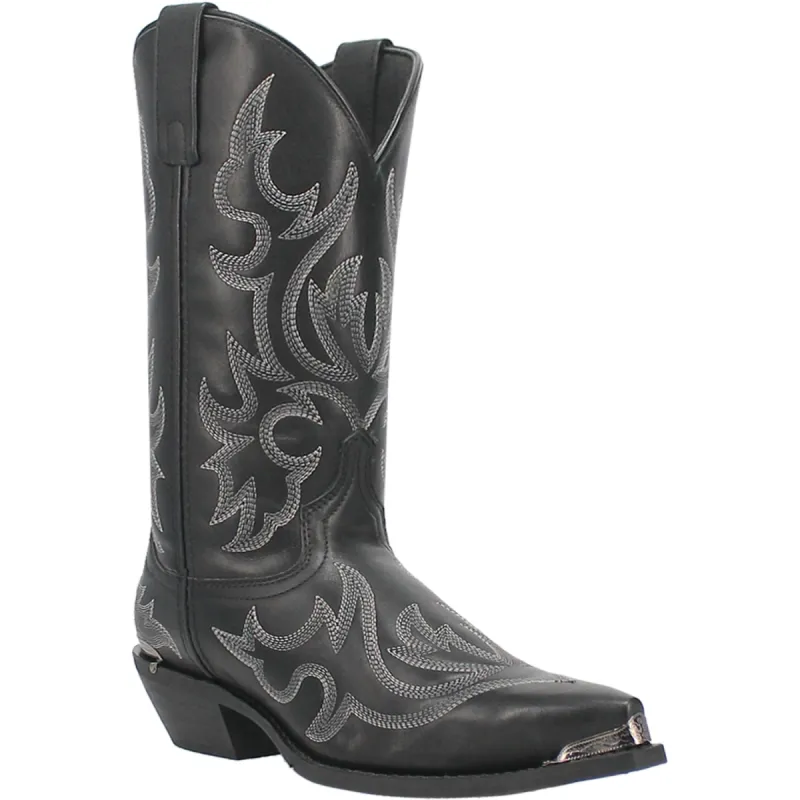 Laredo Mens Jameson Black Leather Cowboy Boots sold by Laredo