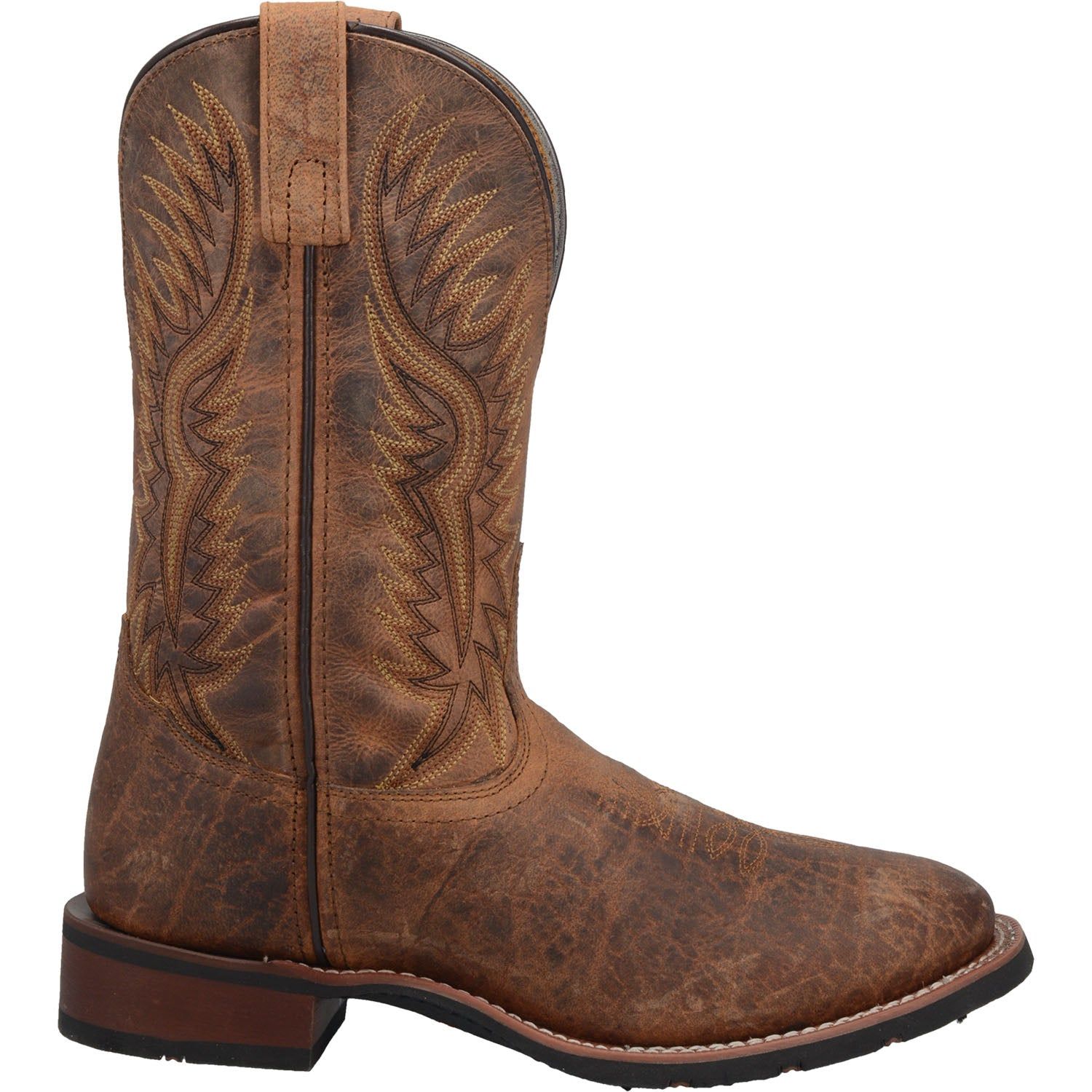 Laredo Mens Brown Pinewood 11in Cowboy Boots Leather sold by Laredo product image thumbnail 3
