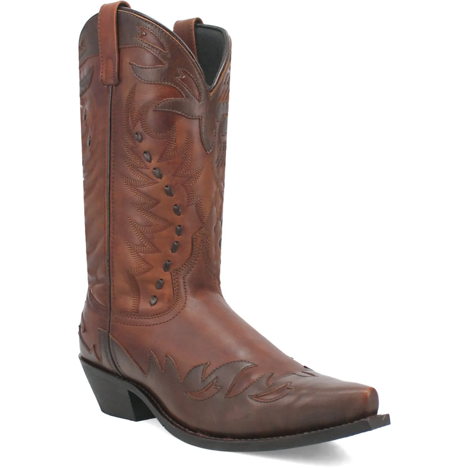 Laredo Mens Gentry Antique Tan Leather Cowboy Boots sold by Laredo