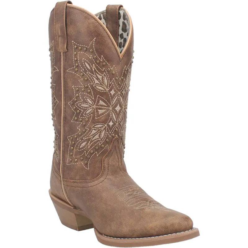 Laredo Womens Journee Brown Leather Cowboy Boots sold by Laredo