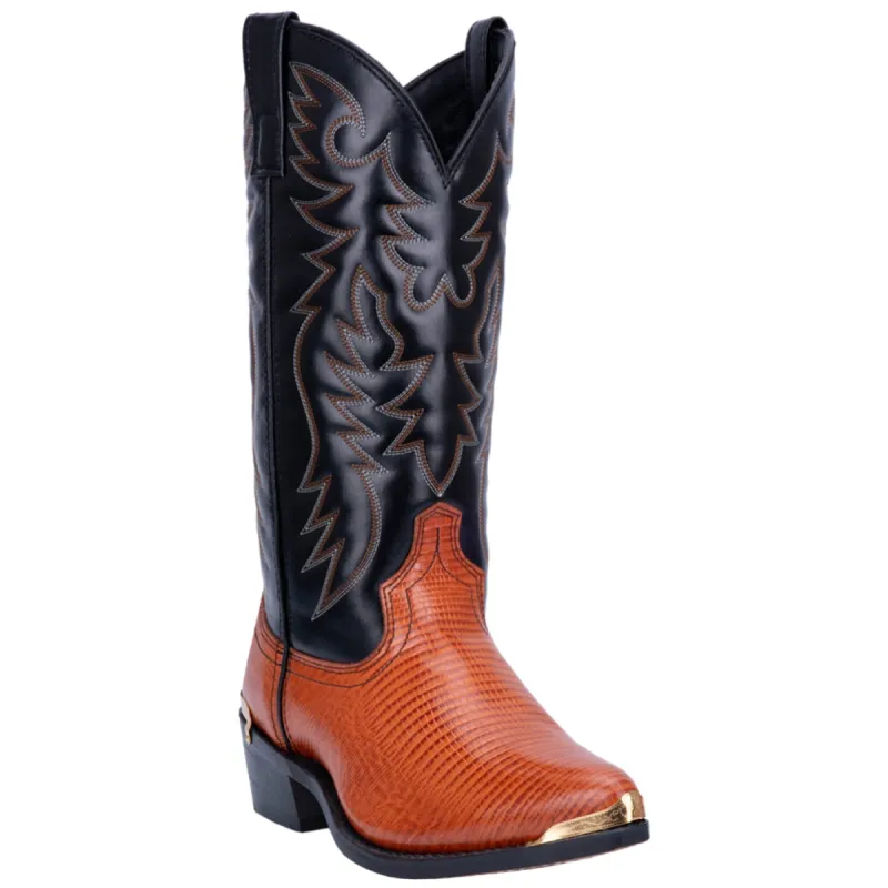 Laredo Mens Atlanta Cowboy Boots Leather Peanut/Black sold by Laredo