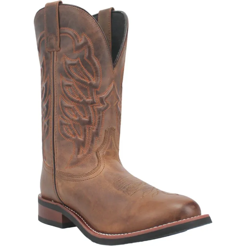 Laredo Mens Combs Rust Leather Western Work Boots made by Laredo