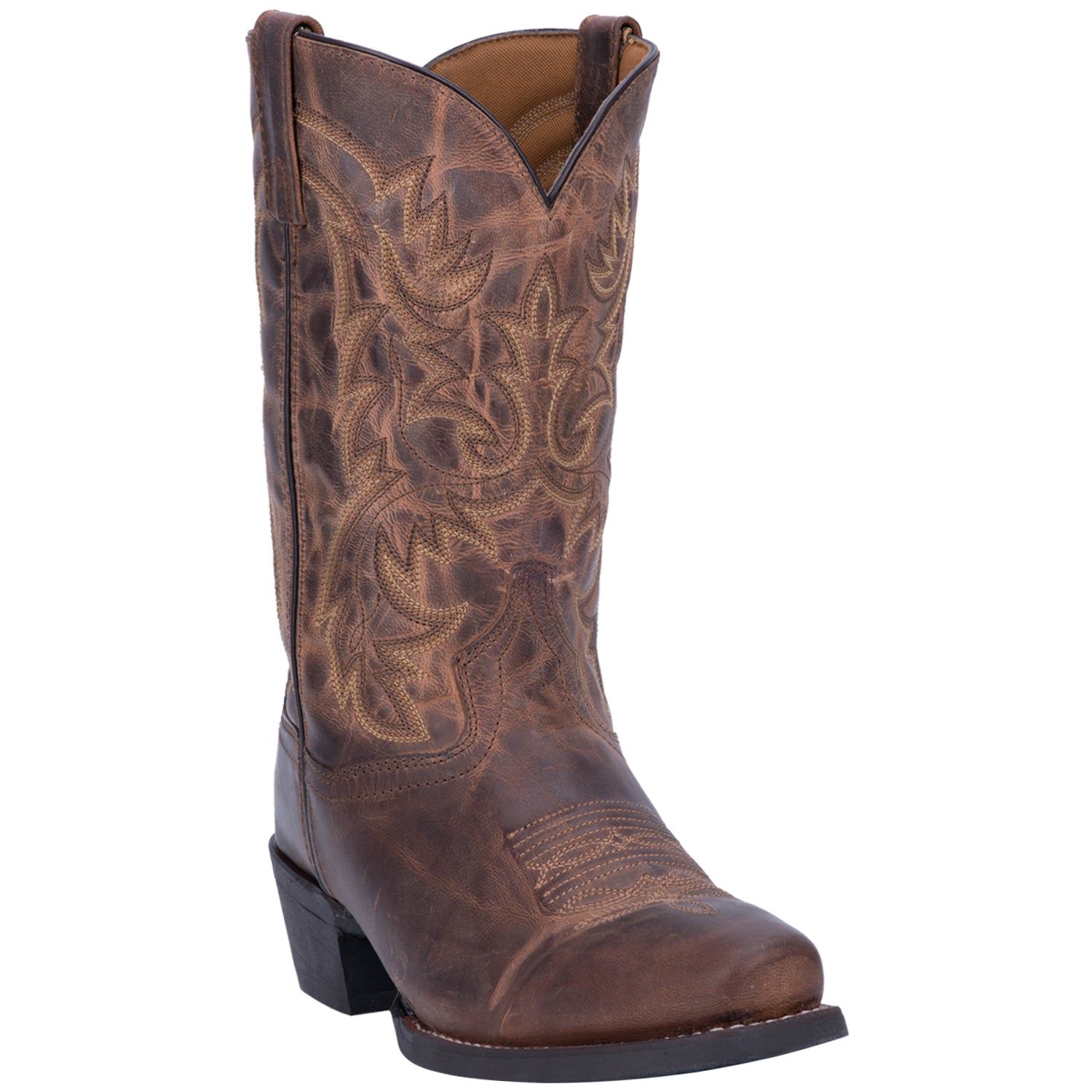 Laredo Mens Bryce Cowboy Boots Leather Tan sold by Laredo