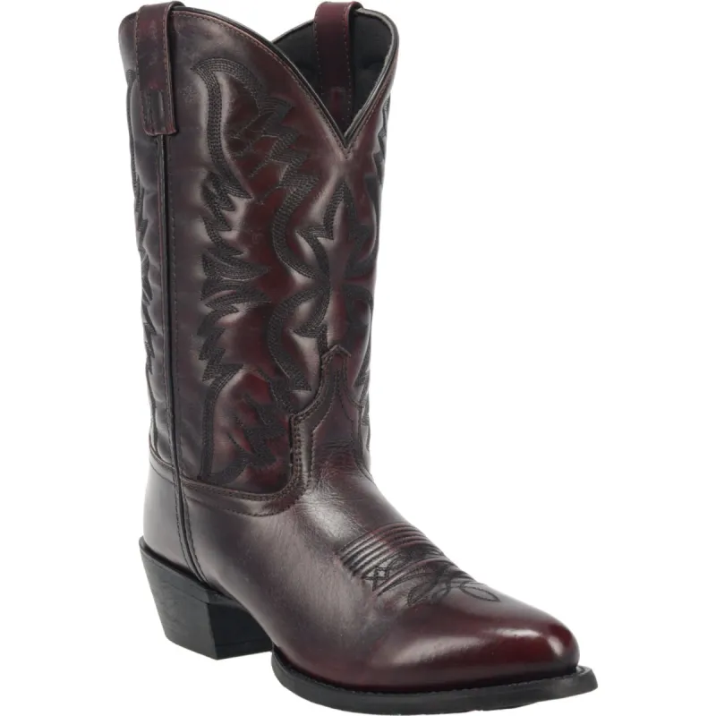 Laredo Mens Birchwood Cowboy Boots Leather Black Cherry sold by Laredo