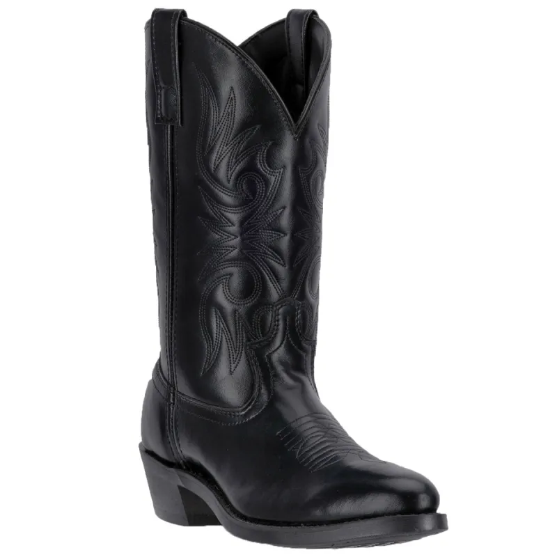 Laredo Mens Paris Cowboy Boots Leather Black sold by Laredo