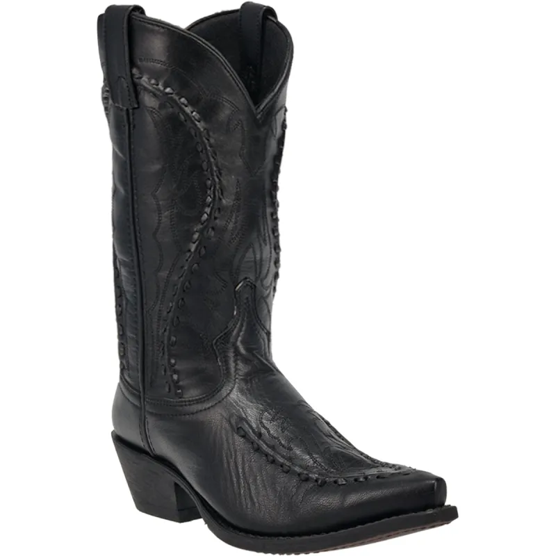 Laredo Mens Laramie Cowboy Boots Leather Black sold by Laredo