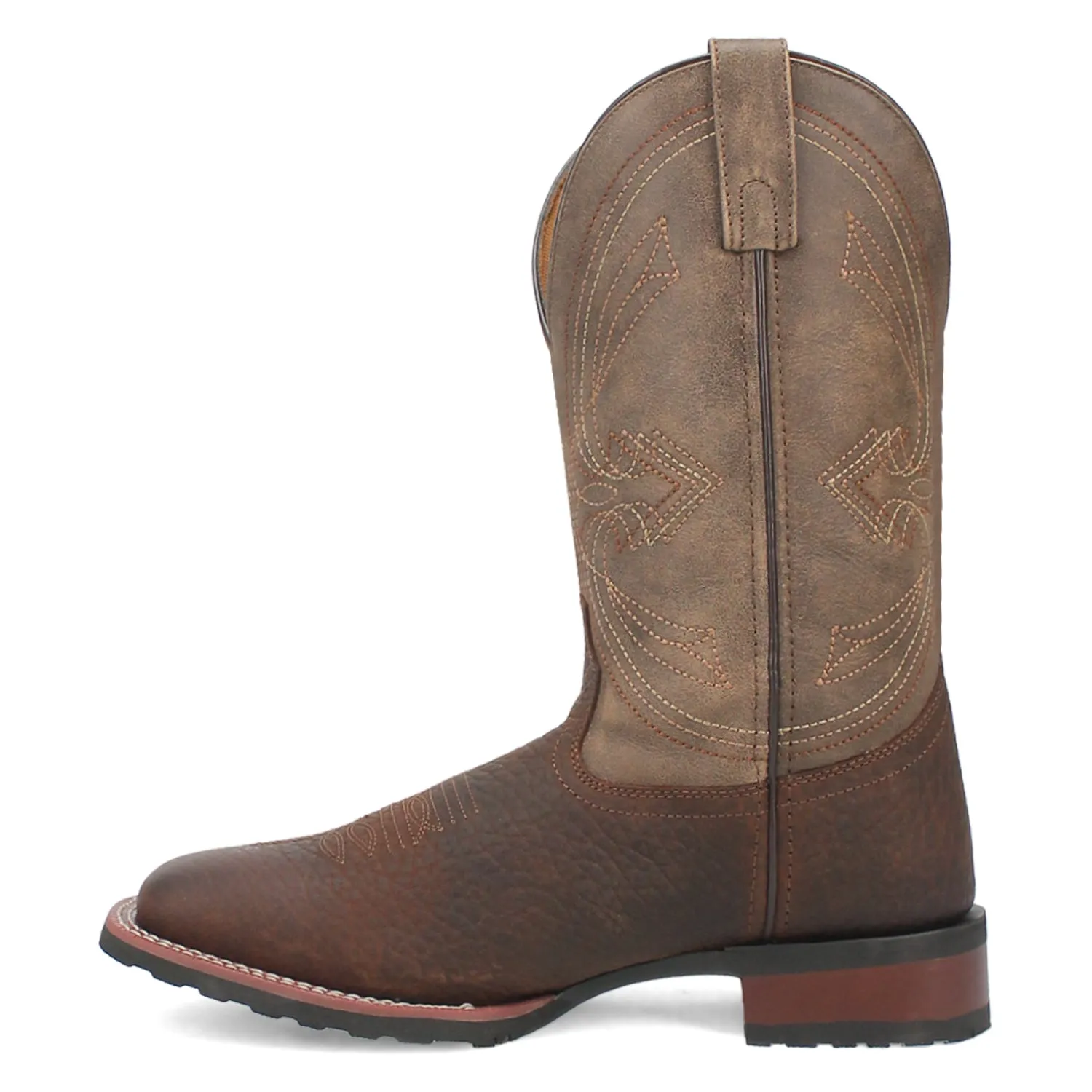 Laredo Mens Elias Chocolate/Tan Leather Western Work Boots sold by Laredo product image thumbnail 4