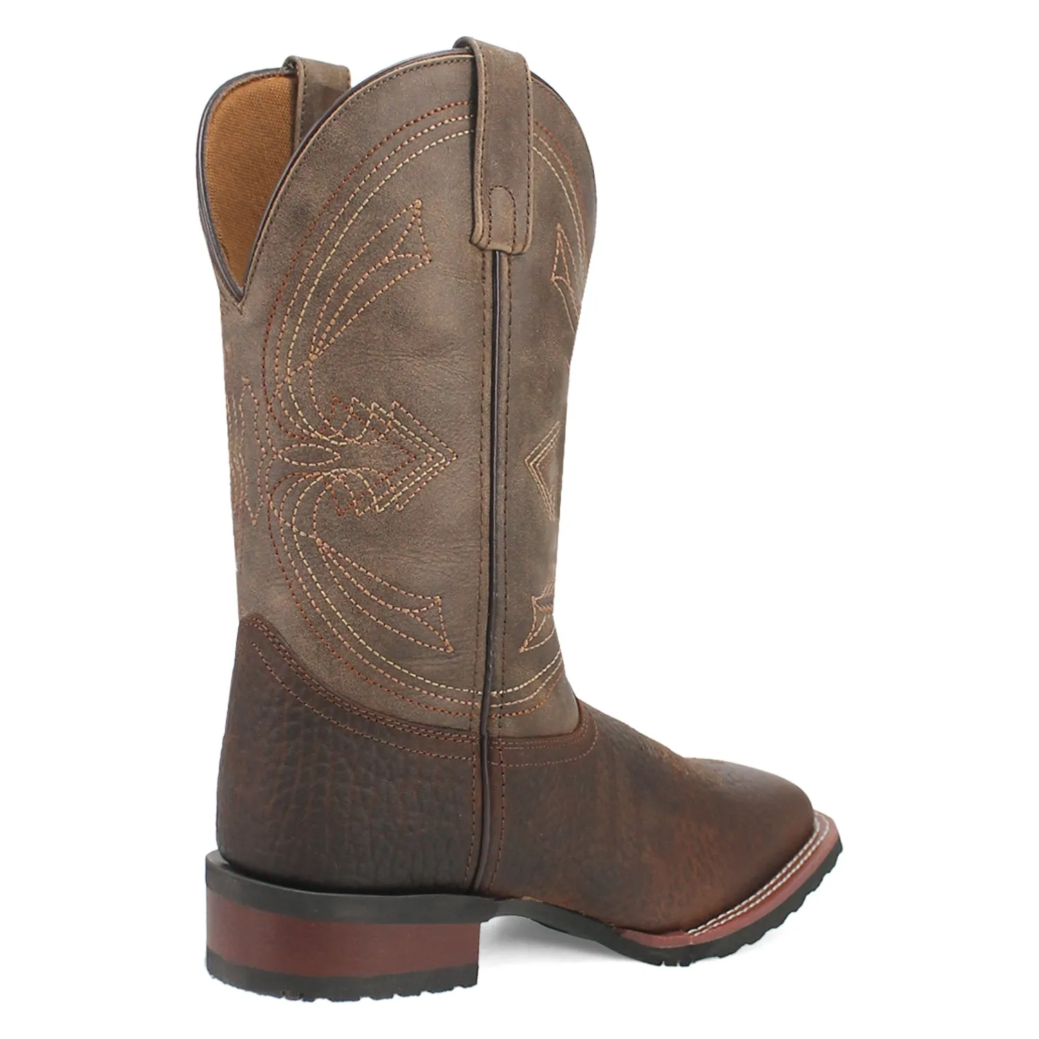 Laredo Mens Elias Chocolate/Tan Leather Western Work Boots sold by Laredo product image thumbnail 2