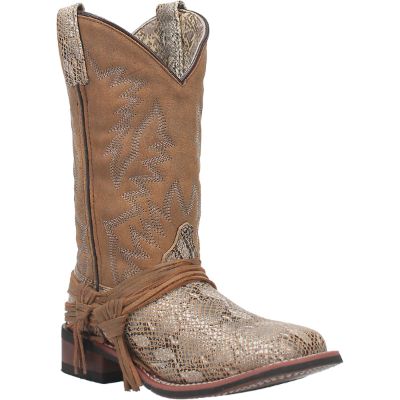 Laredo Womens Lula Cowboy Boots Leather Chocolate sold by Laredo