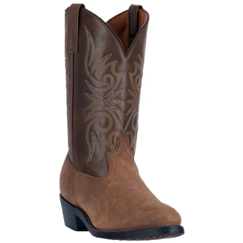 Laredo Mens Paris Cowboy Boots Leather Tan sold by Laredo