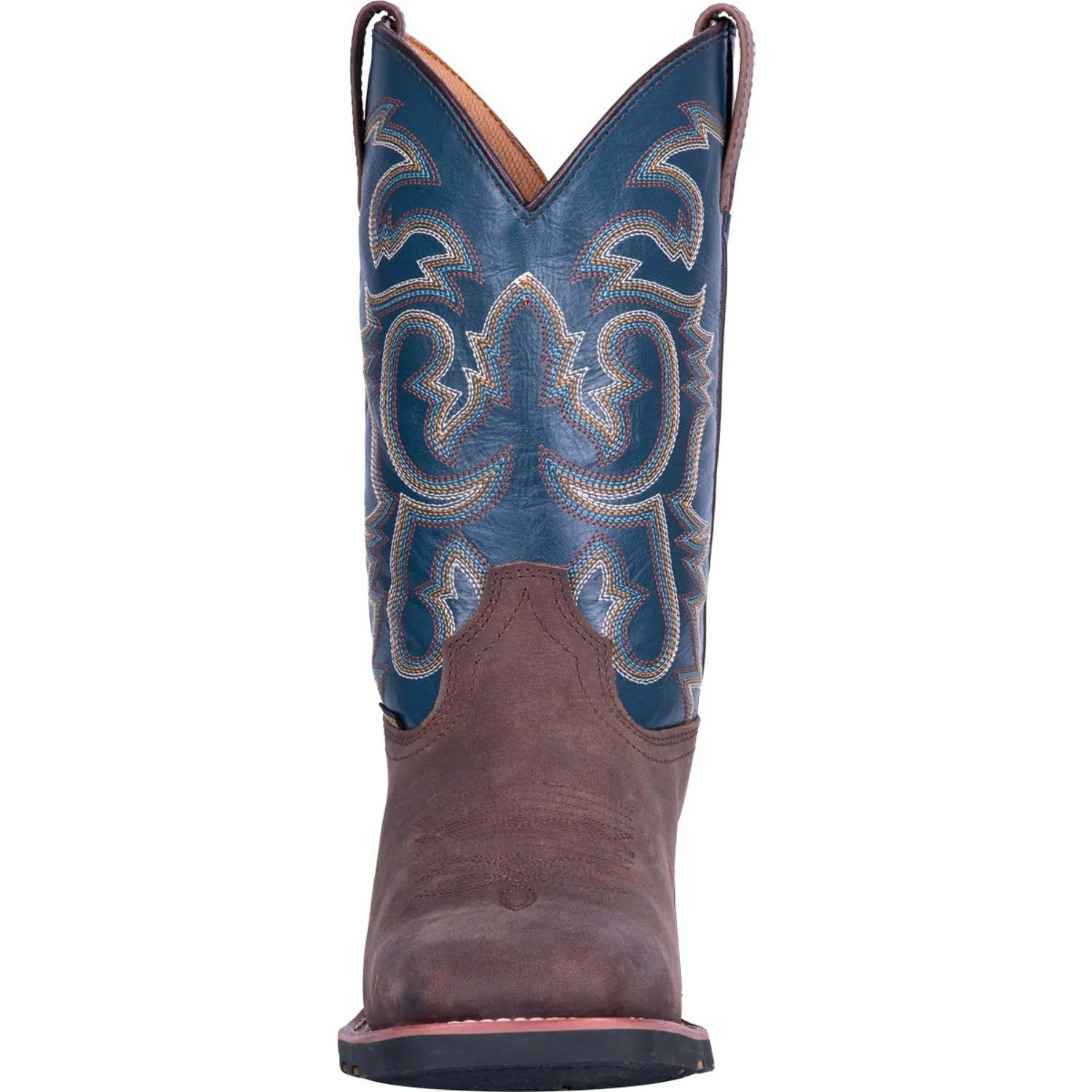 Laredo Mens Tan/Blue Work Boots Leather Square Toe sold by Laredo product image thumbnail 5
