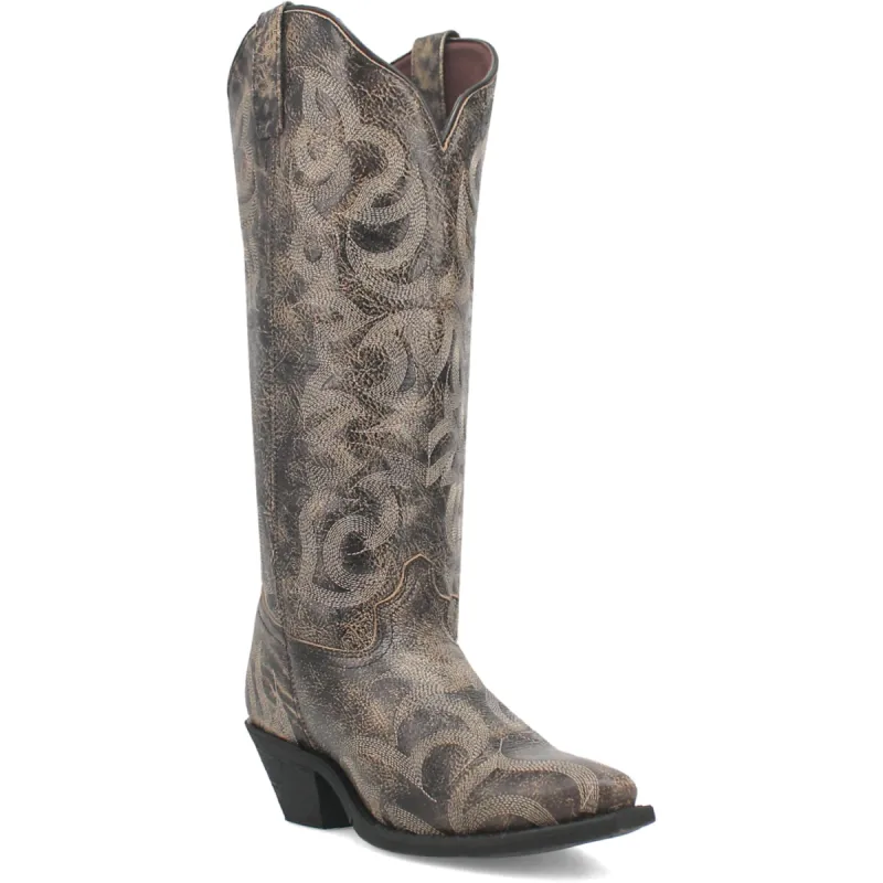 Laredo Womens Twyla Black Leather Cowboy Boots sold by Laredo