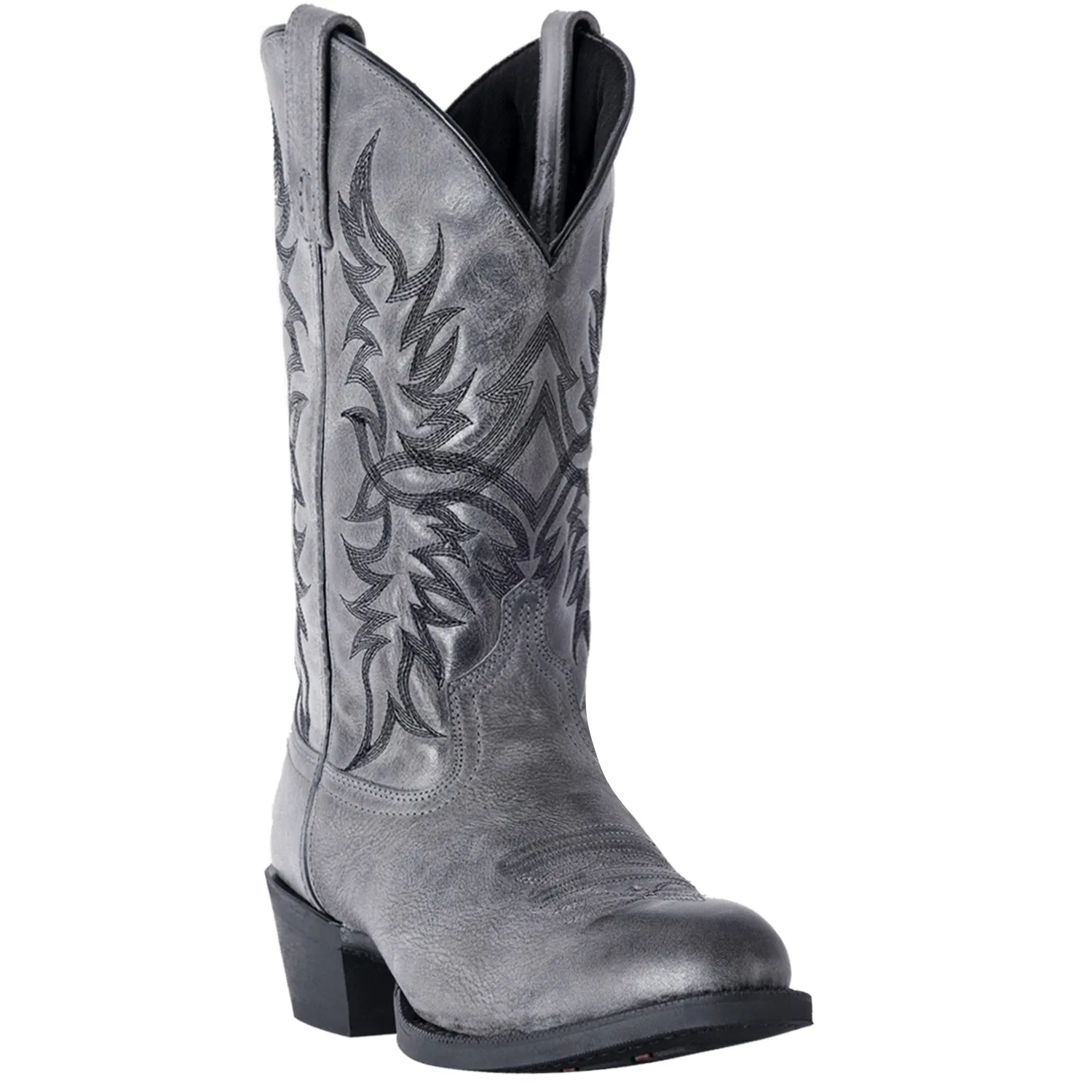 Laredo Mens Grey Harding 12in Cowboy Boots Leather sold by Laredo