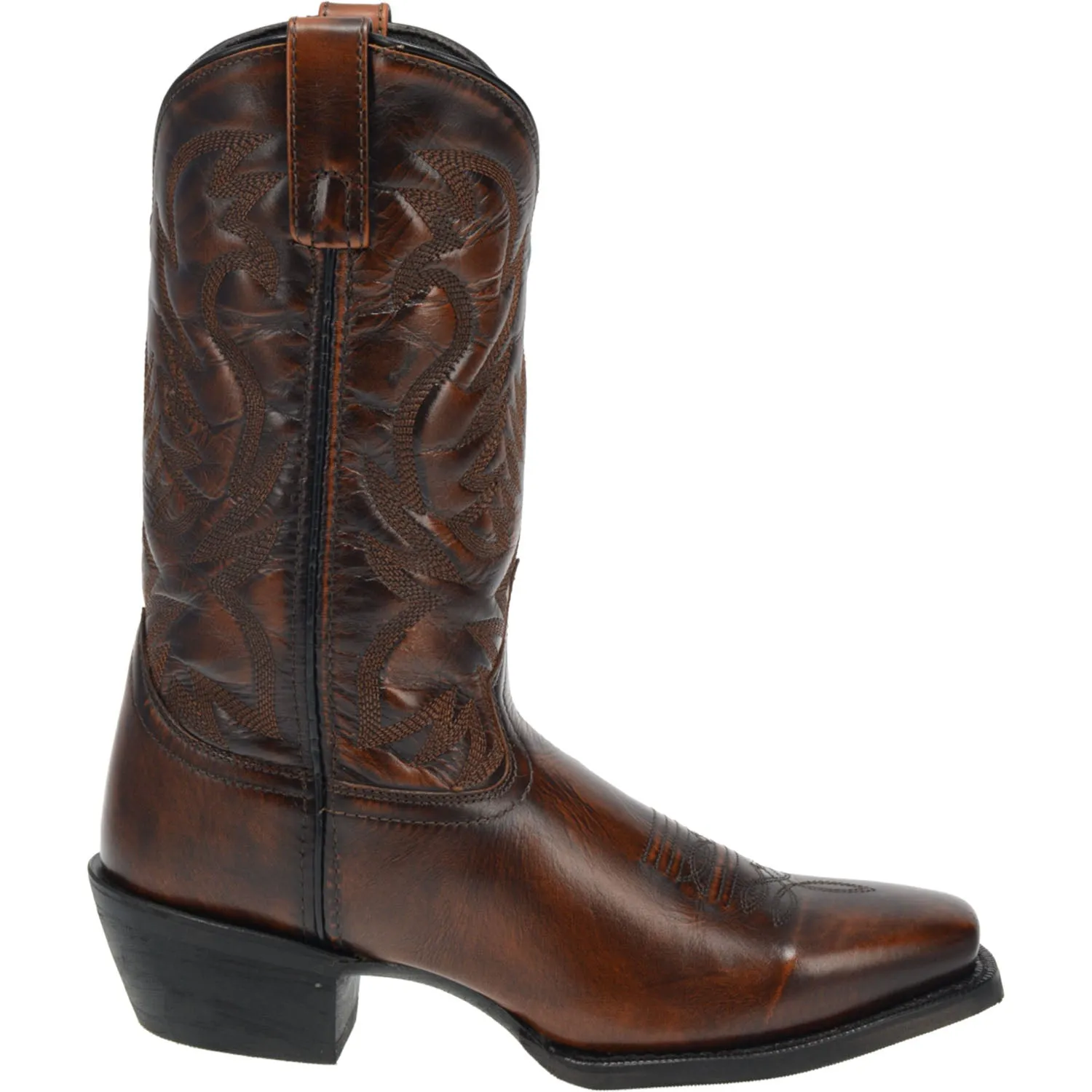 Laredo Mens Tan Cowboy Boots Leather Square Toe sold by Laredo product image thumbnail 2