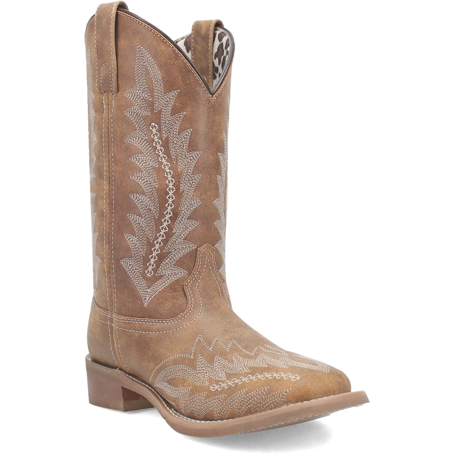 Laredo Womens Cheyenne Tan Leather Cowboy Boots sold by Laredo