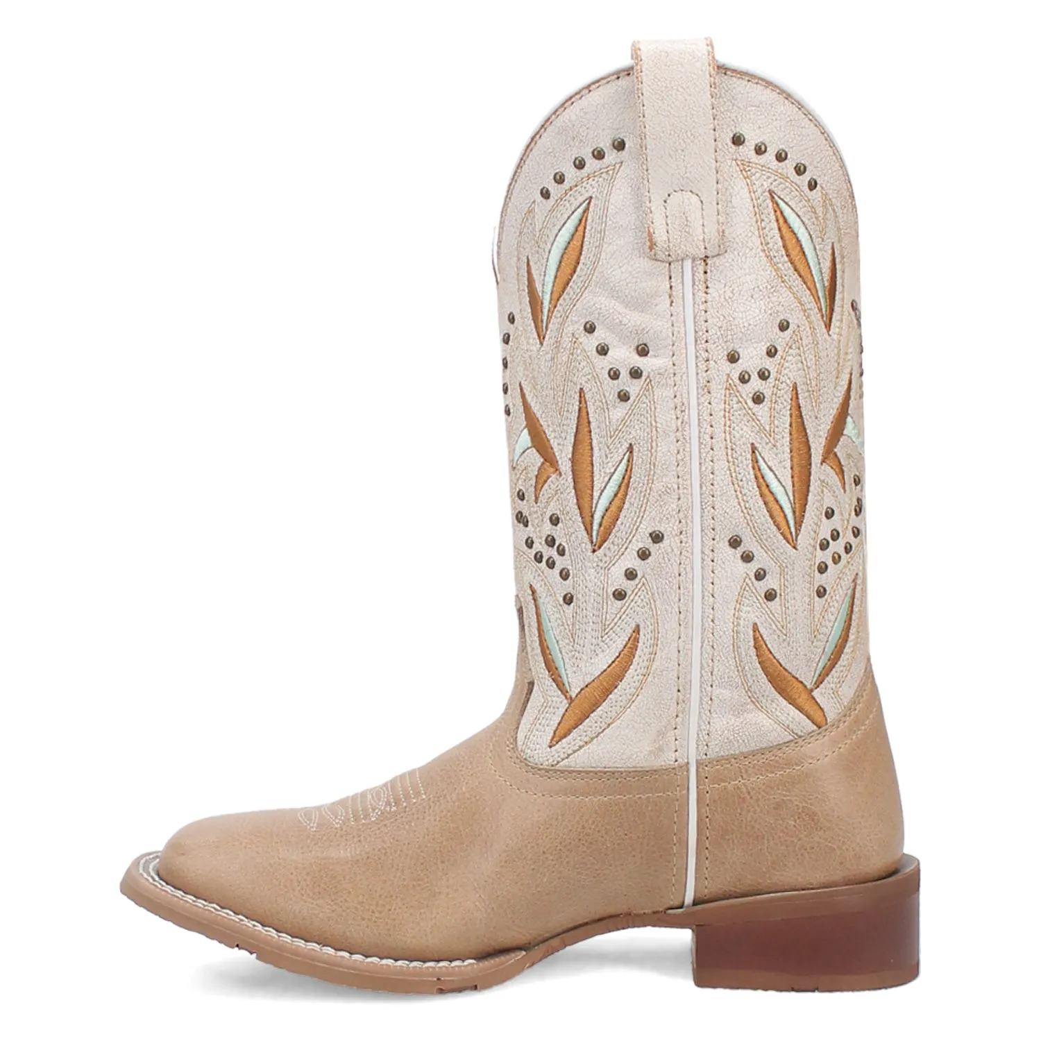 Laredo Womens Lydia Sand/White Leather Cowboy Boots sold by Laredo product image thumbnail 4