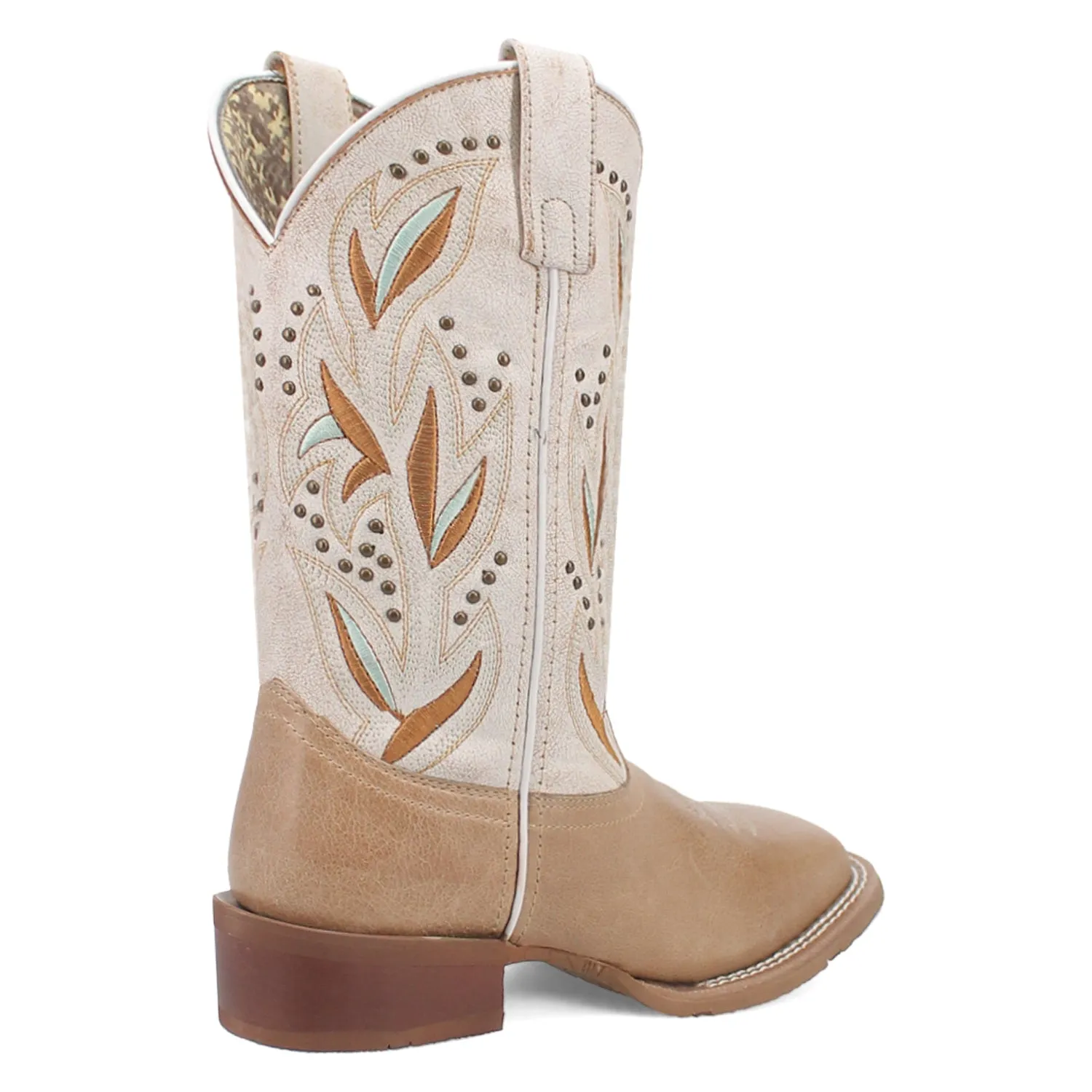 Laredo Womens Lydia Sand/White Leather Cowboy Boots sold by Laredo product image thumbnail 2
