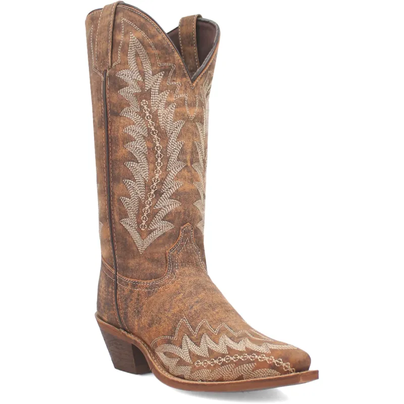 Laredo Womens Emmylee Tan Leather Cowboy Boots sold by Laredo