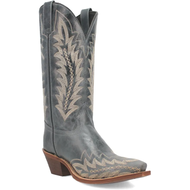 Laredo Womens Emmylee Blue Leather Cowboy Boots sold by Laredo