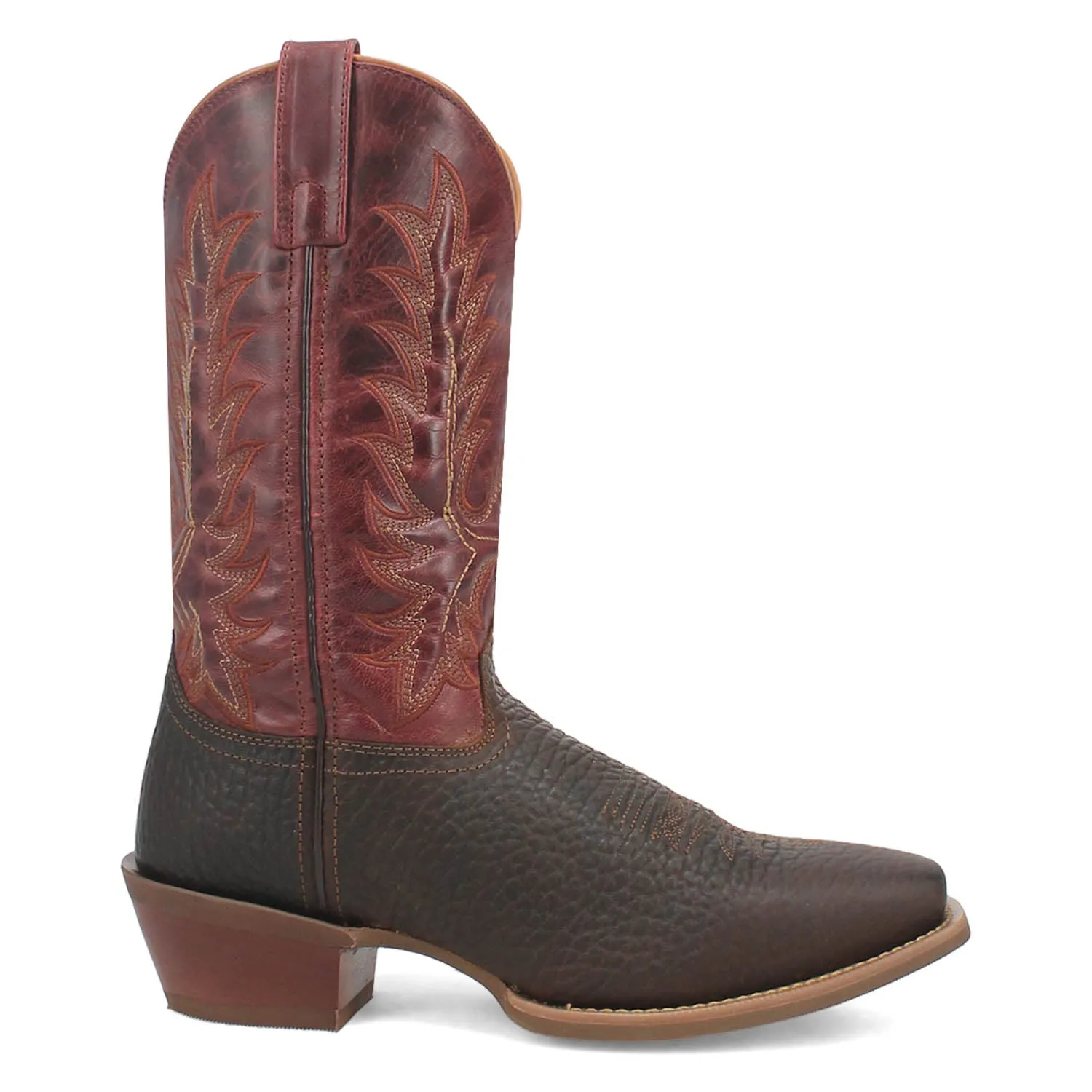 Laredo Mens Kent Brown/Red Leather Work Cowboy Boots sold by Laredo product image thumbnail 2
