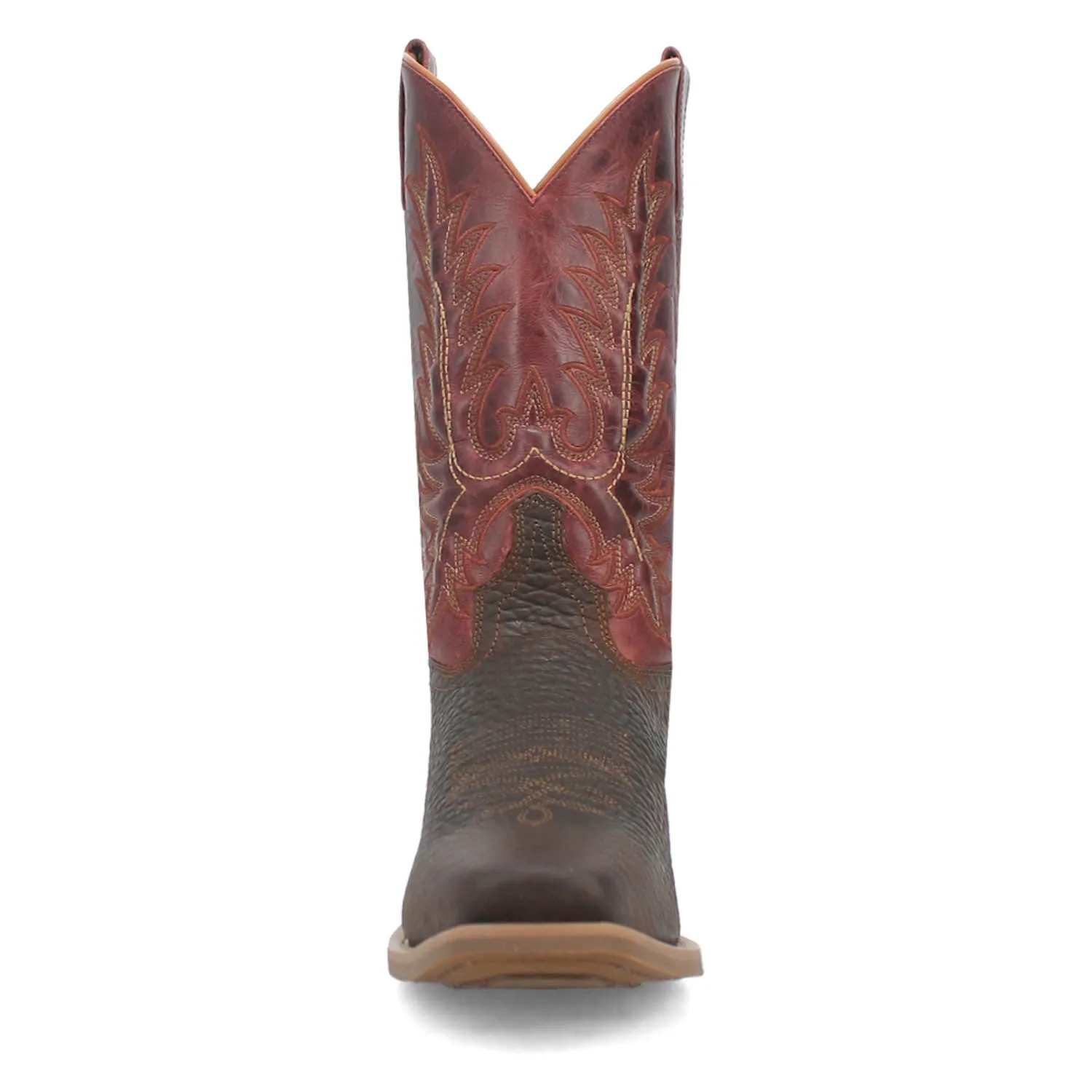 Laredo Mens Kent Brown/Red Leather Work Cowboy Boots sold by Laredo product image thumbnail 5