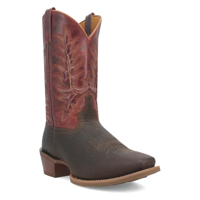 Laredo Mens Kent Brown/Red Leather Work Cowboy Boots sold by Laredo