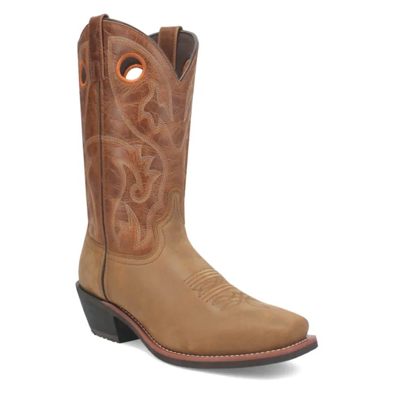 Laredo Mens Frontier Tan Leather Work Cowboy Boots sold by Laredo