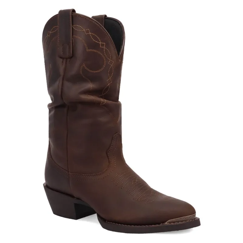 Laredo Womens Lazy River Brown Leather Cowboy Boots sold by Laredo