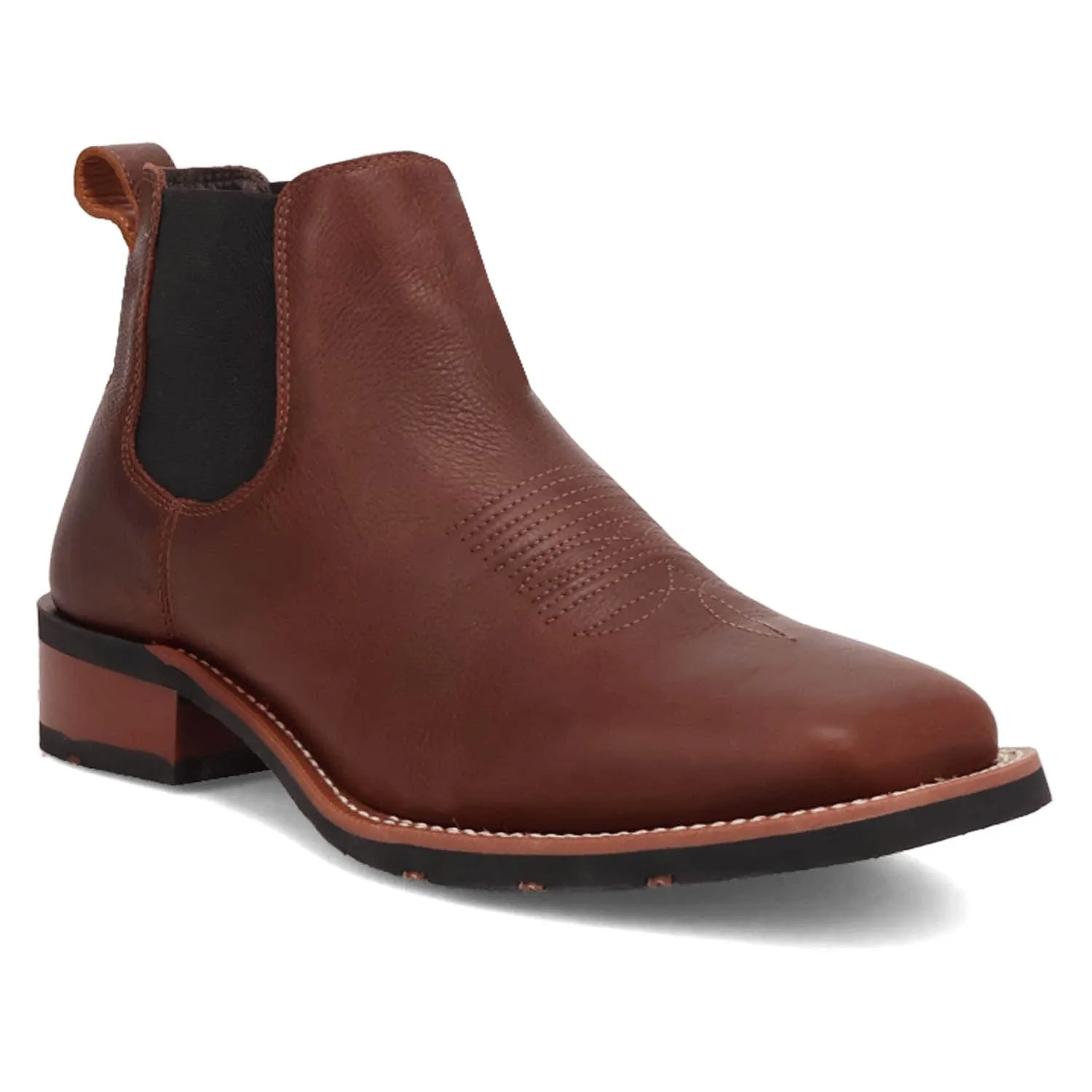 Laredo Mens Devin Dark Brown Leather Chelsea Boots sold by Laredo