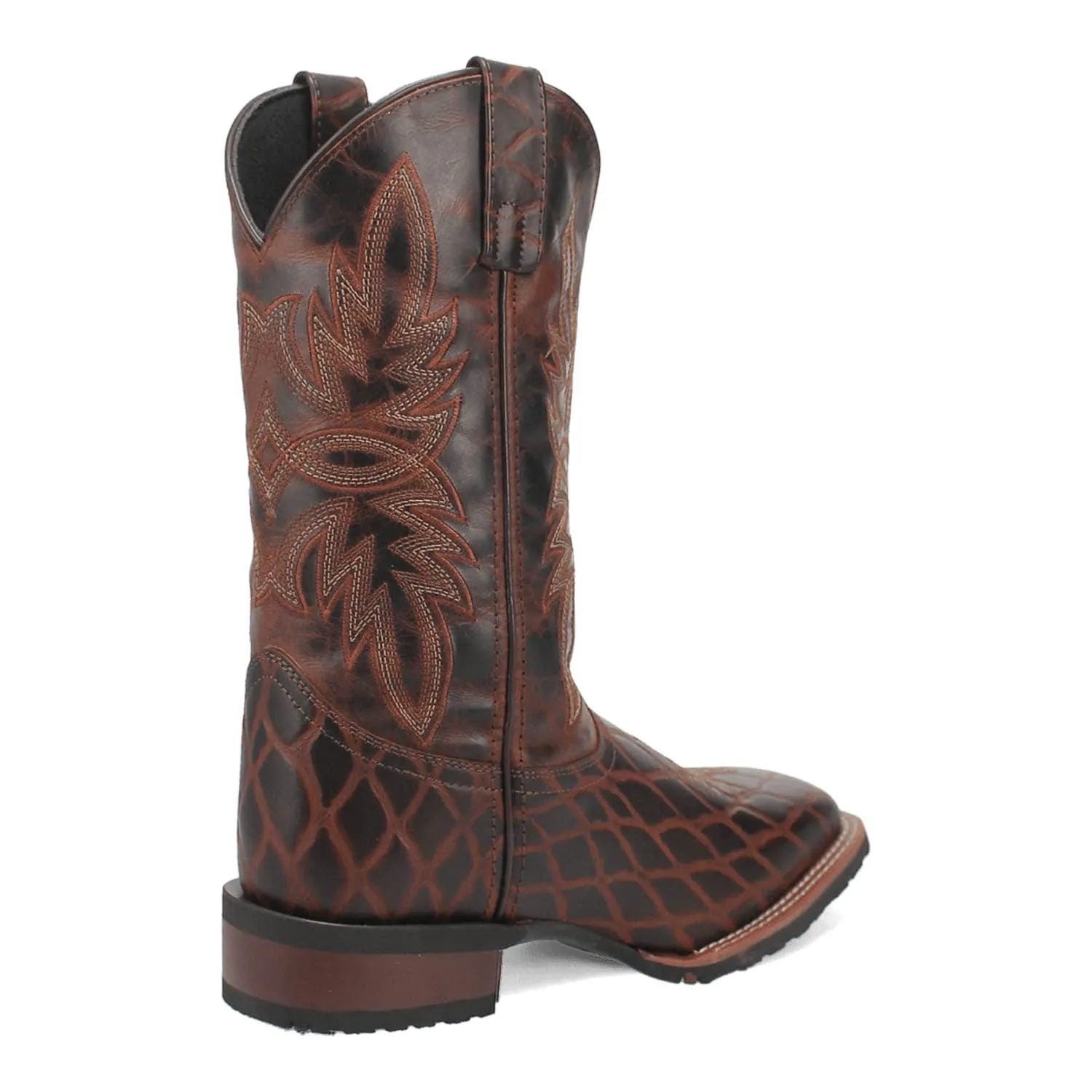 Laredo Mens Grid Rust Leather Cowboy Boots sold by Laredo product image thumbnail 2