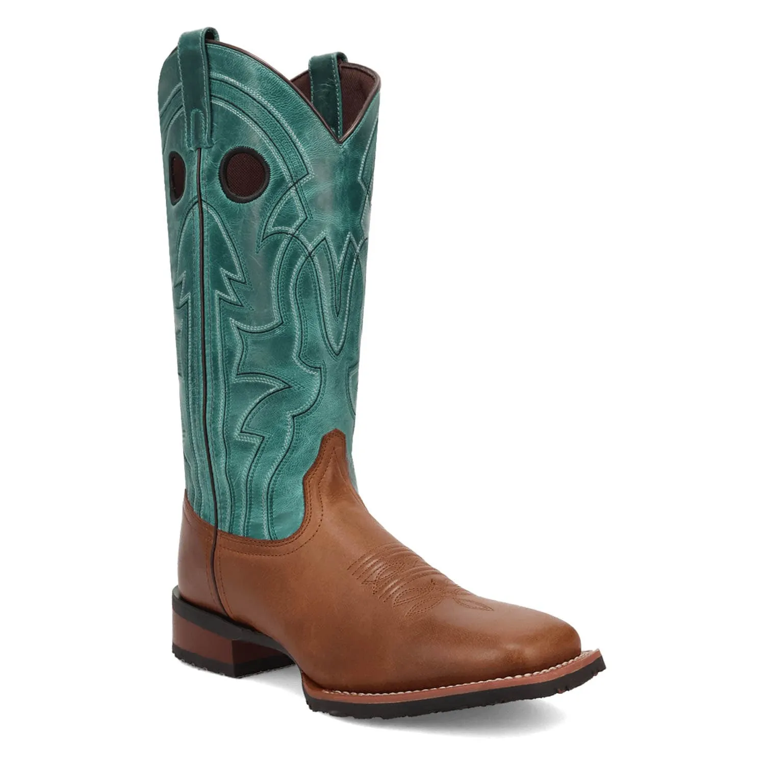 Laredo Mens Clarkston Turquoise Leather Cowboy Boots sold by Laredo