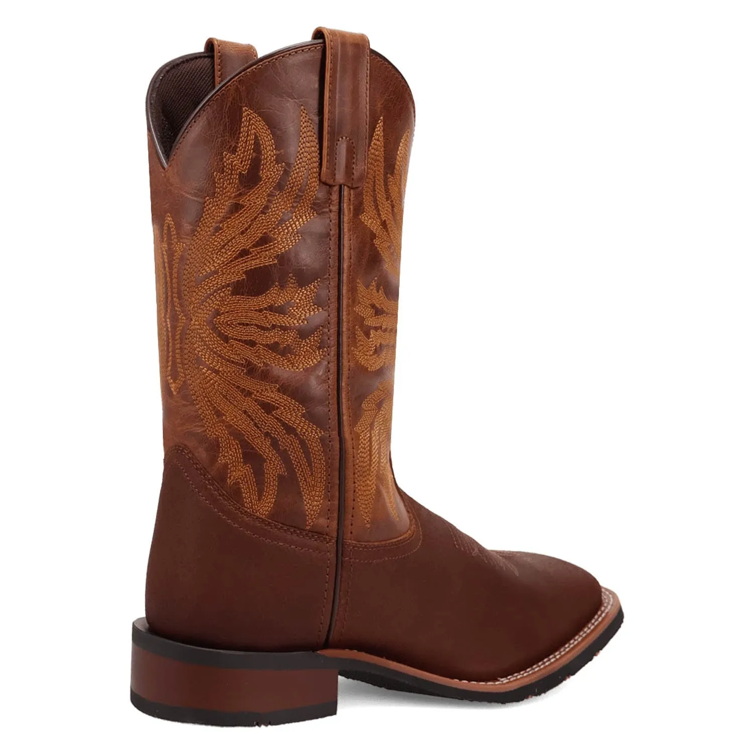 Laredo Mens Chet Dark Rust/Rust Leather Cowboy Boots sold by Laredo product image thumbnail 2