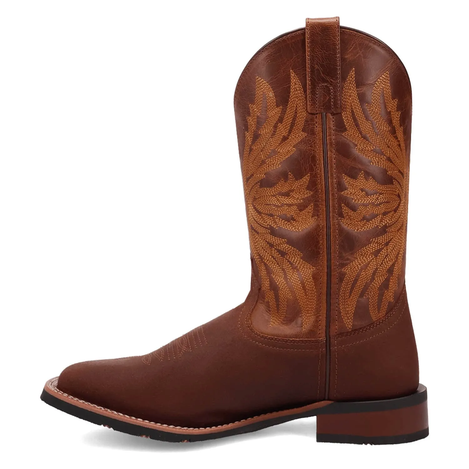 Laredo Mens Chet Dark Rust/Rust Leather Cowboy Boots sold by Laredo product image thumbnail 4