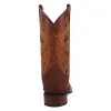 Laredo Mens Chet Dark Rust/Rust Leather Cowboy Boots sold by Laredo