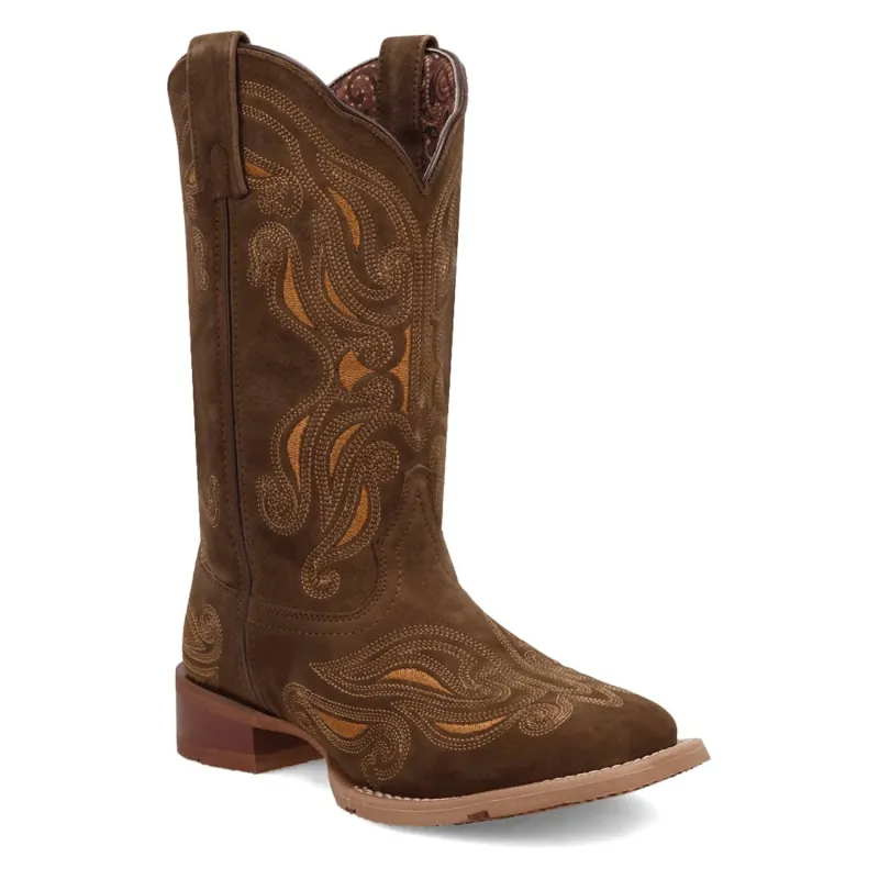 Laredo Womens Millie Olive Leather Cowboy Boots sold by Laredo