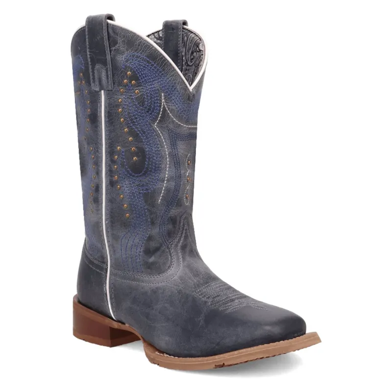 Laredo Womens Chic Blue Leather Cowboy Boots sold by Laredo