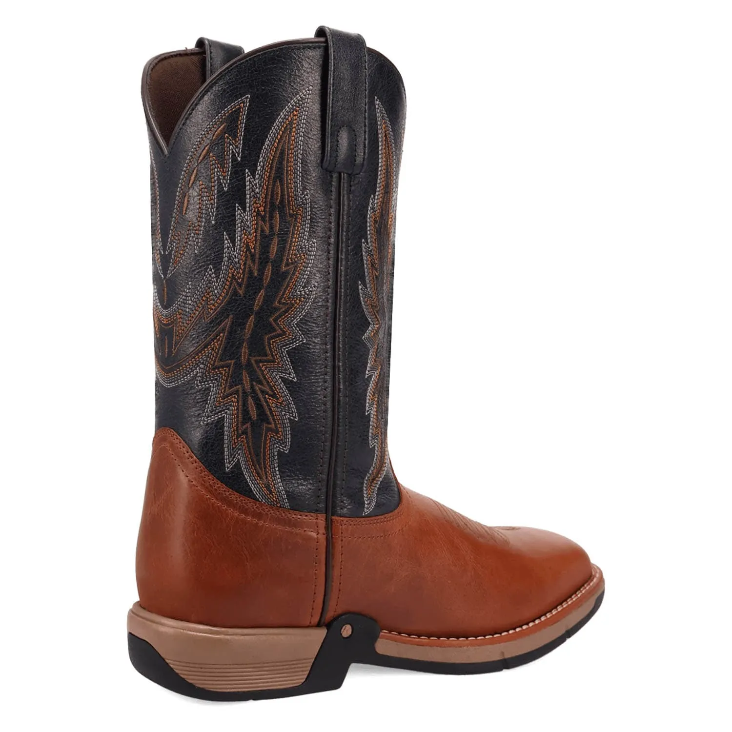 Laredo Mens Vapor Cognac/Black Leather 11in Cowboy Boots sold by Laredo product image thumbnail 2