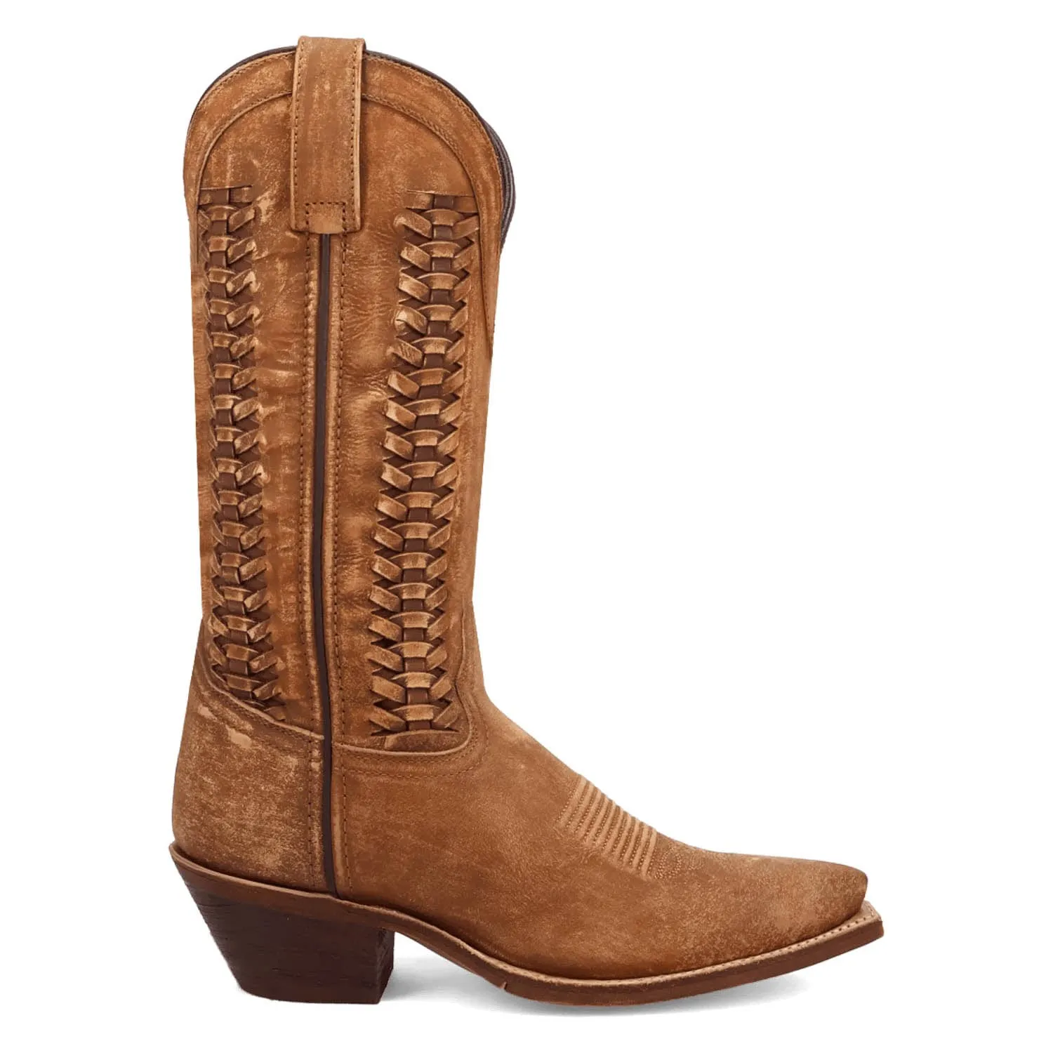 Laredo Womens Ashlee Tan Leather 12in Cowboy Boots sold by Laredo product image thumbnail 3