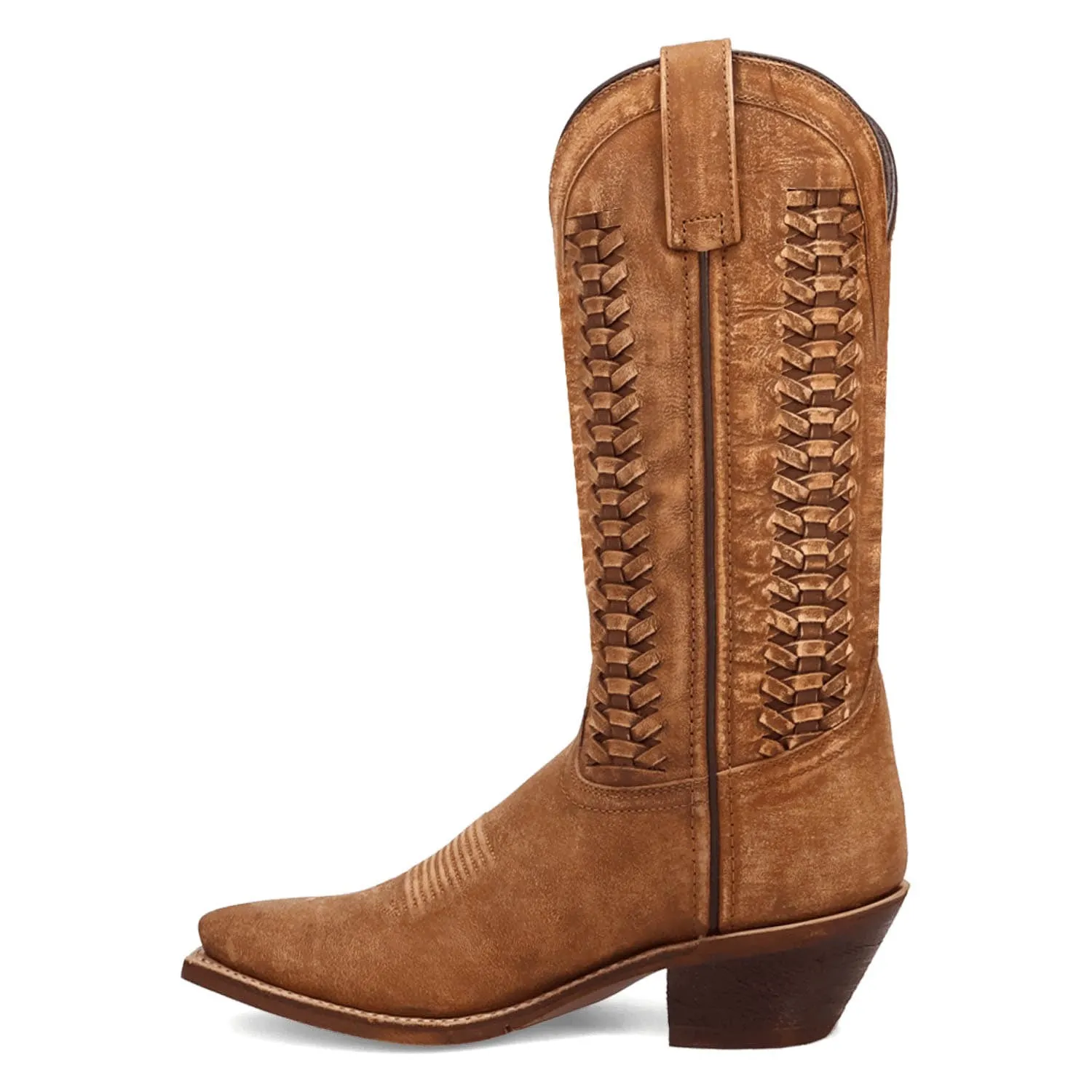 Laredo Womens Ashlee Tan Leather 12in Cowboy Boots sold by Laredo product image thumbnail 4
