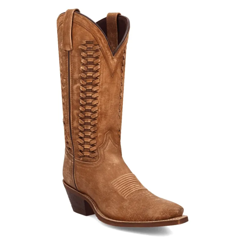 Laredo Womens Ashlee Tan Leather 12in Cowboy Boots sold by Laredo
