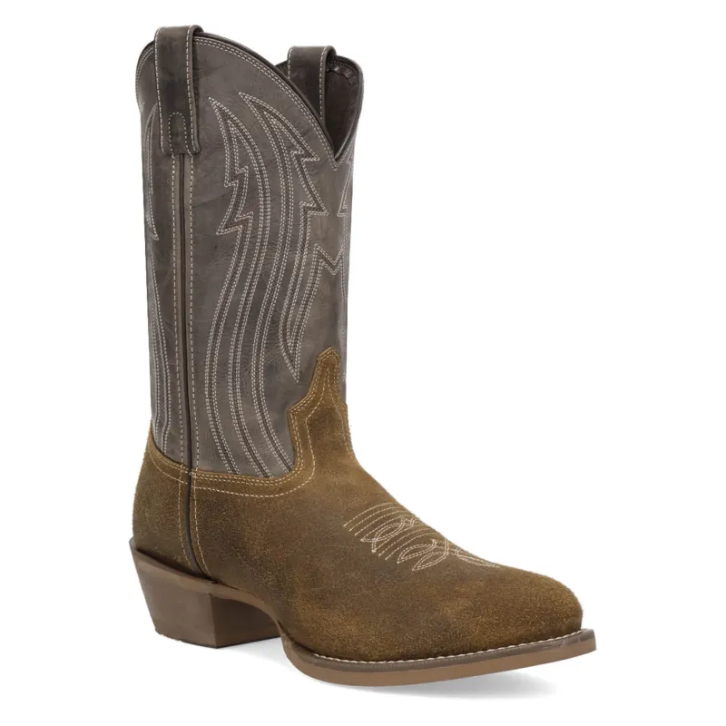 Laredo Mens Mav Tan/Taupe Leather 12in Cowboy Boots made by Laredo