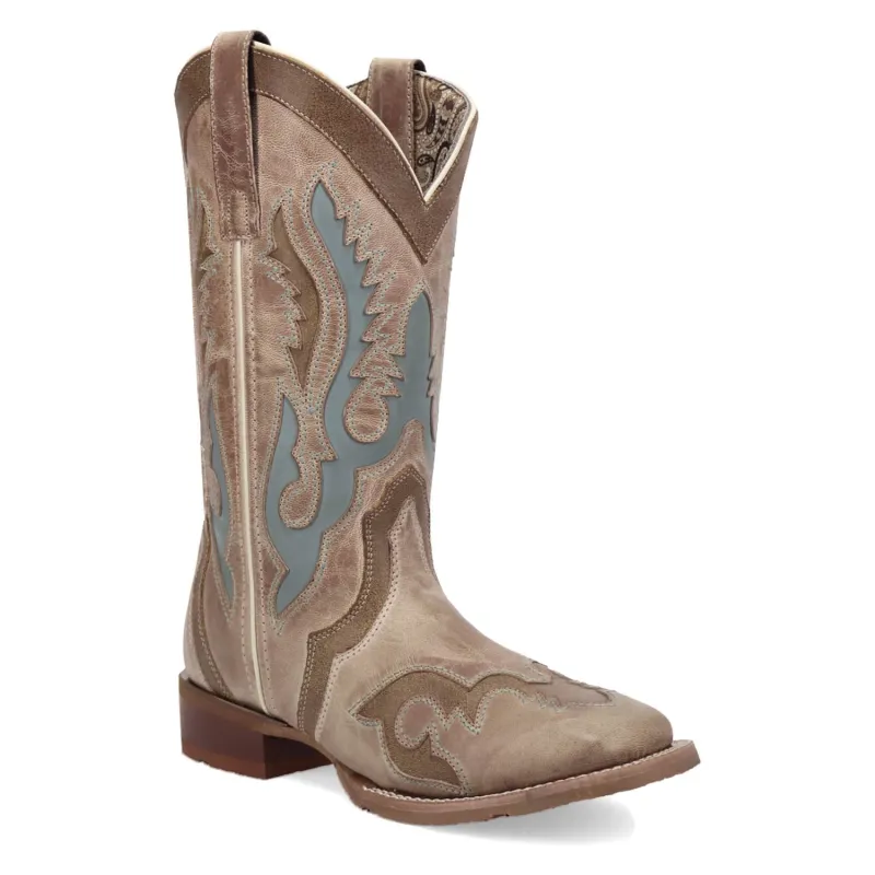 Laredo Womens Ardena Tan Leather 12in Cowboy Boots made by Laredo