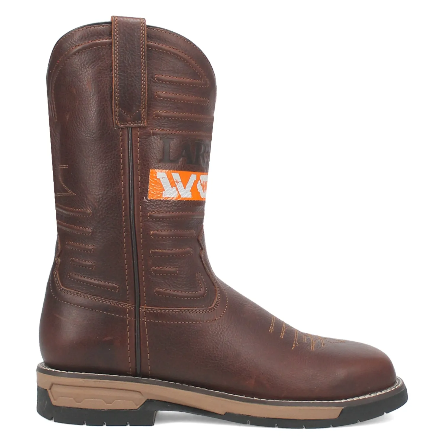 Laredo Mens Workhorse Brown Leather Work Boots sold by Laredo product image thumbnail 3