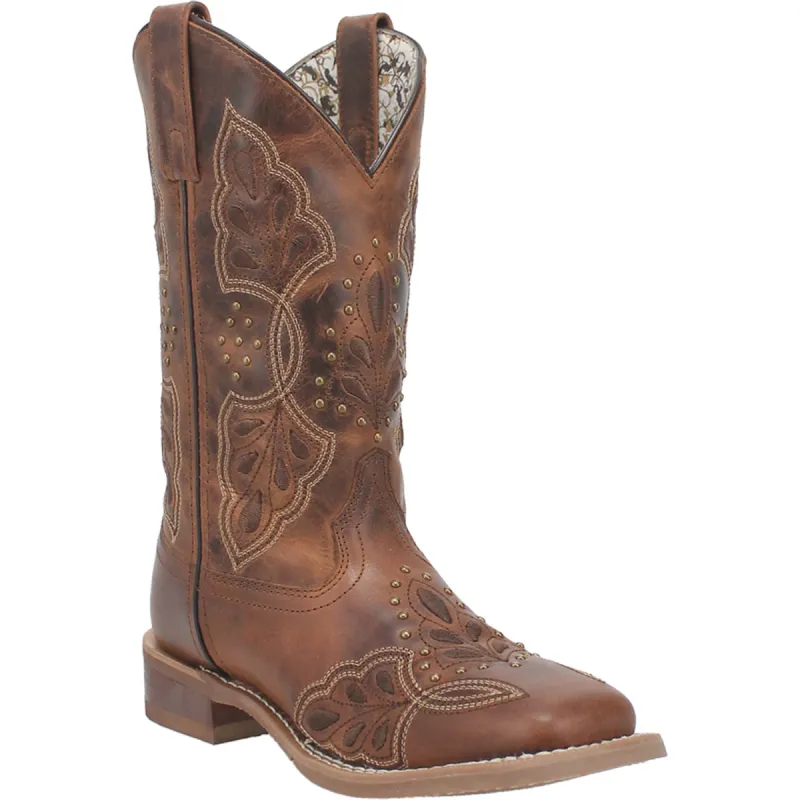 Laredo Womens Dionne Camel Leather Cowboy Boots sold by Laredo
