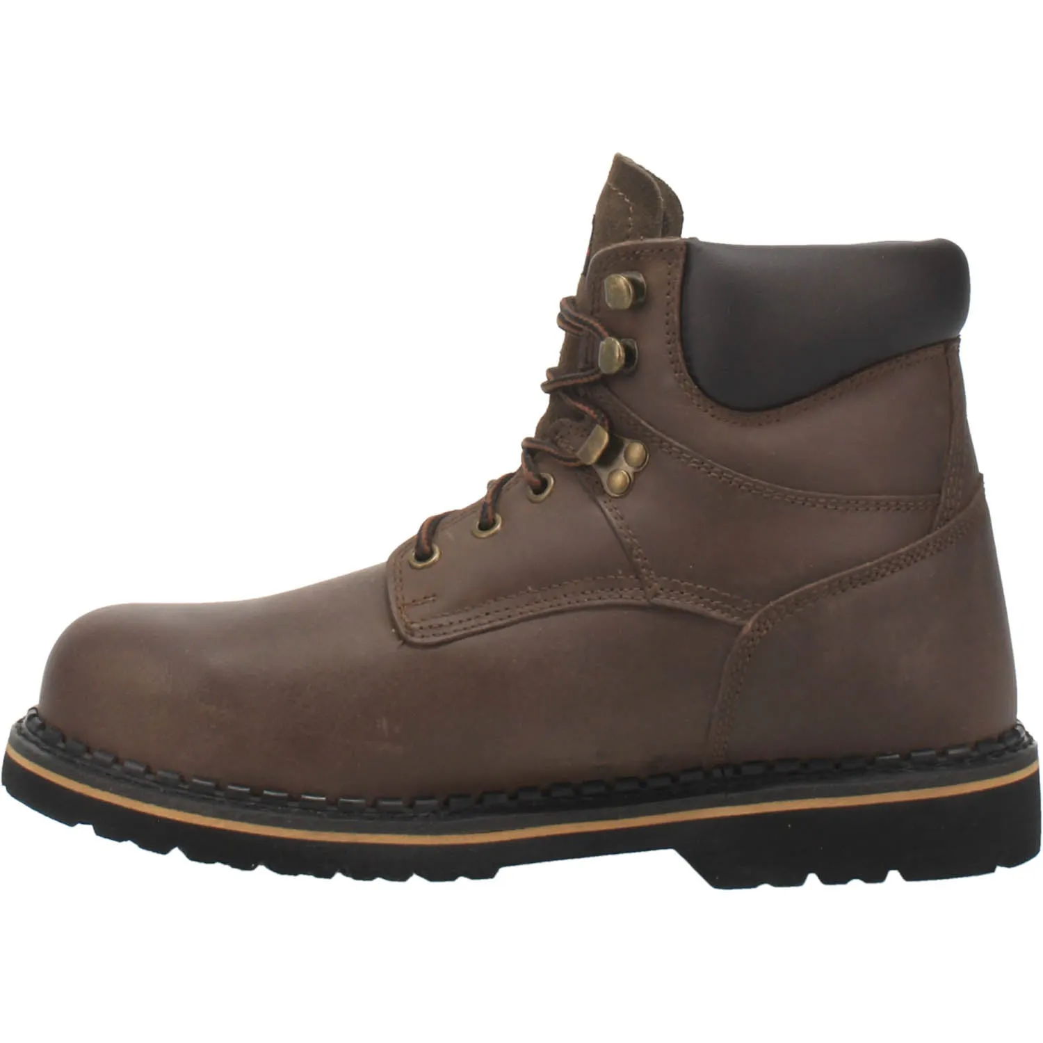 Laredo Mens Hub & Tack Steel Toe Work Boots Leather Brown sold by Laredo product image thumbnail 4