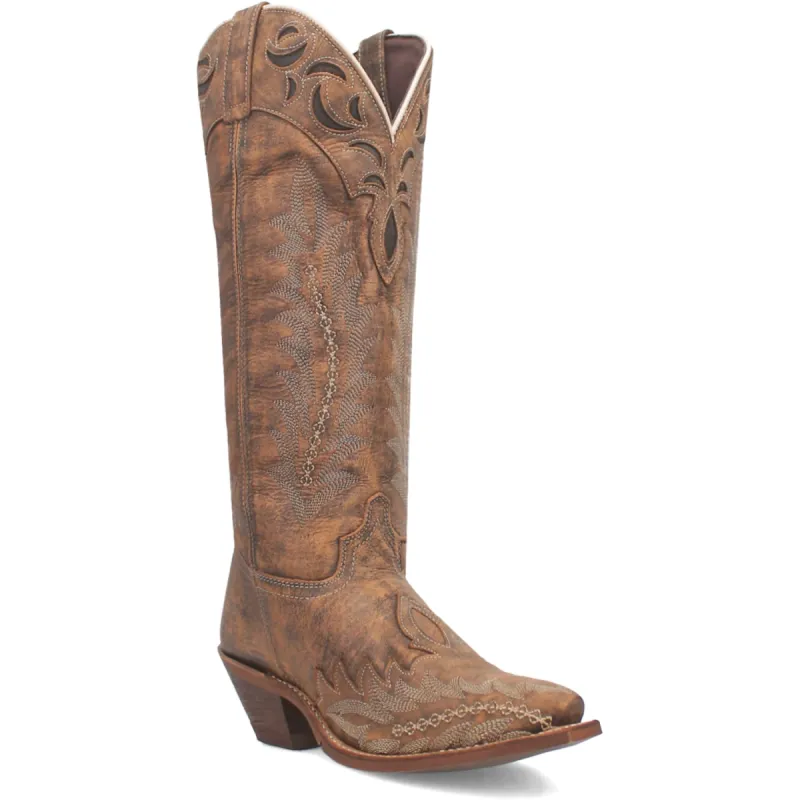 Laredo Womens Paige Brown Leather Cowboy Boots sold by Laredo
