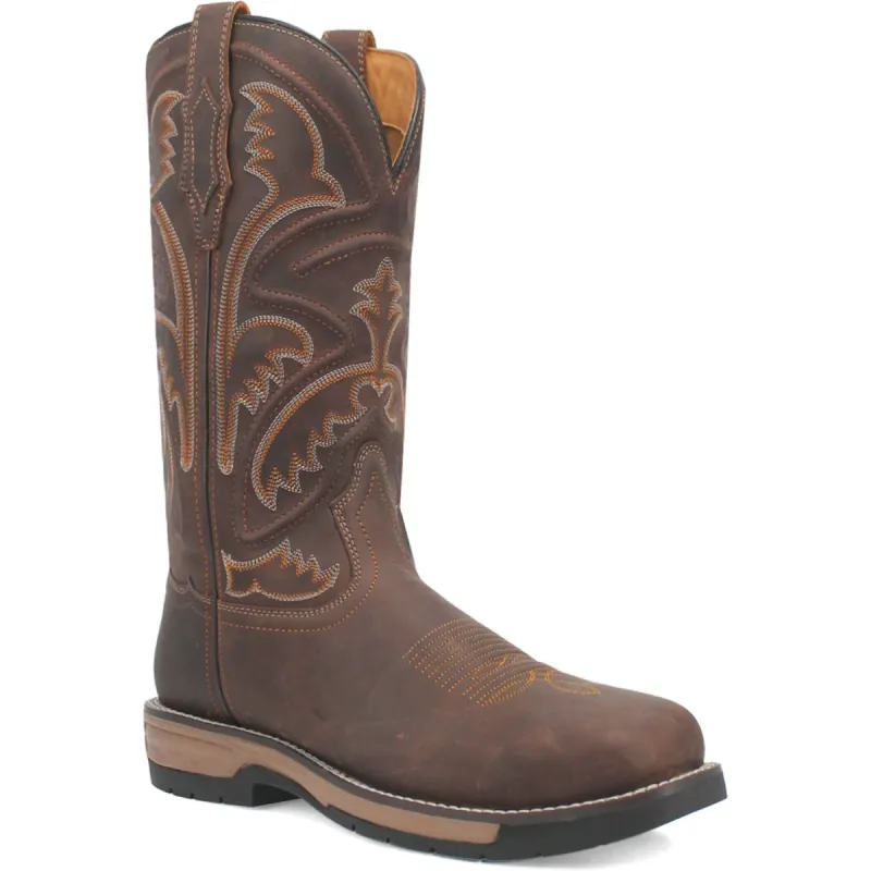 Laredo Mens Sherpa Steel Toe Tan Leather Work Boots sold by Laredo